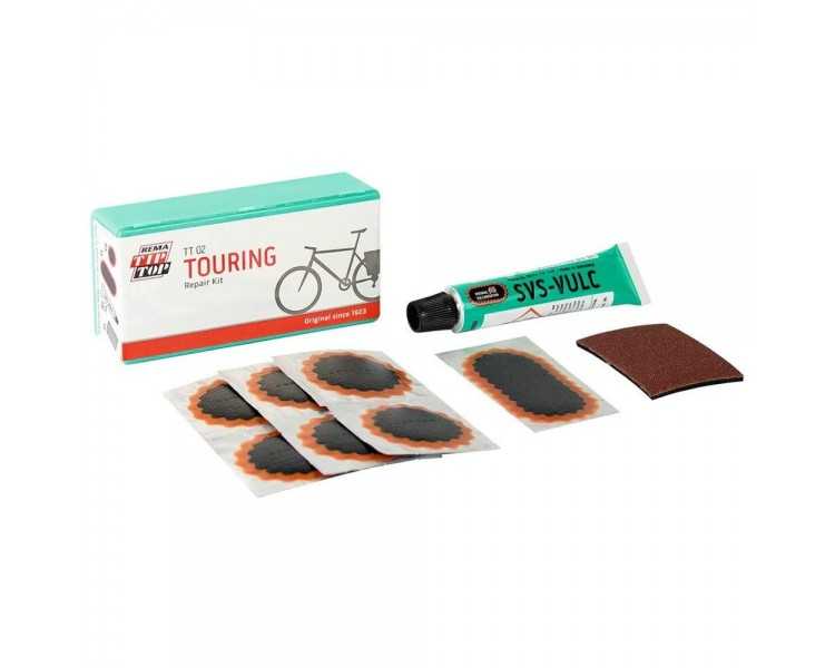 Kit De Parches Para Bici, Kit Completo 7 Parches Con Pegamento y Lija