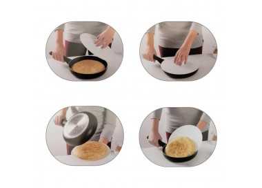 Tapa Plastico Giratortillas Oryx Ø 29cm. (Tapa Vuelve Tortillas, Tapa Giratortillas, Tapa Gira Tortillas)