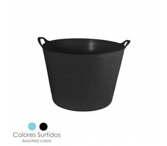 Cesta Ordenacion Colada Polipropileno 15 litros.  Ø 36 x 25 (Alt.) cm. Colores Surtidos