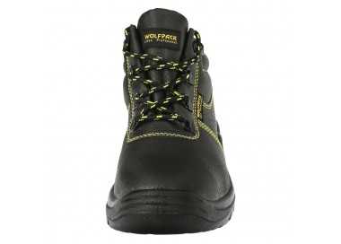 Botas Seguridad S3 Piel Negra Wolfpack  Nº 42 Vestuario Laboral,calzado Seguridad, Botas Trabajo. (Par)