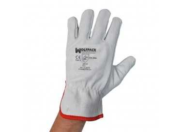 Guantes Trabajo Piel FLOR 8" C/Colgador (Par)
