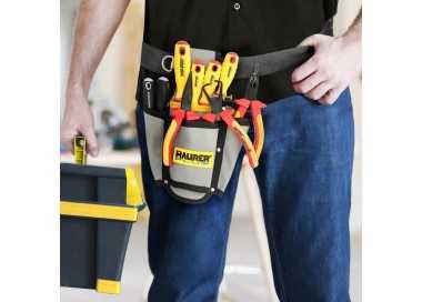 Funda Bolsa Porta Herramientas Para Cinturon Con 4 Bolsillos. Portaherramientas Electricista Multibolsillos Poliester