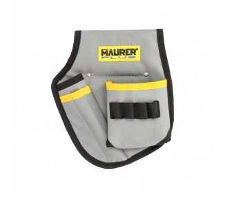 Funda Bolsa Porta Herramientas Para Cinturon Con 3 Bolsillos y 4 Elasticos. Portaherramientas Electricista Multibolsillos