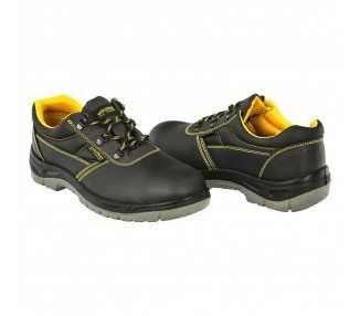 Zapatos Seguridad S3 Piel Negra Wolfpack  Nº 39 Vestuario Laboral,calzado Seguridad, Botas Trabajo. (Par)
