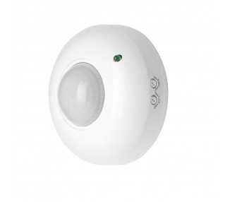 Detector De Movimiento Por Infrarrojos Con Sensor Crepuscular 360°. Ajustable