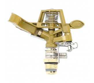 Aspersor Riego Regulable Metalico Sectorial Toma 1/2" Fabricado En Zinc, Riego De Jardines / Cesped