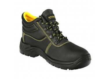 Botas Seguridad S3 Piel Negra Wolfpack  Nº 38 Vestuario Laboral,calzado Seguridad, Botas Trabajo. (Par)