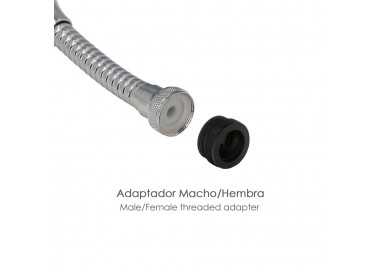 Atomizador  Economizador Metalico Flexible Con Adaptador Macho / Hembra