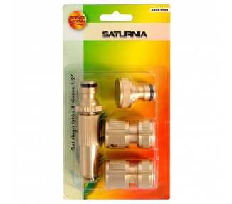 Set Riego 4 piezas Para Mangueras 1/2" Fabricado en laton.