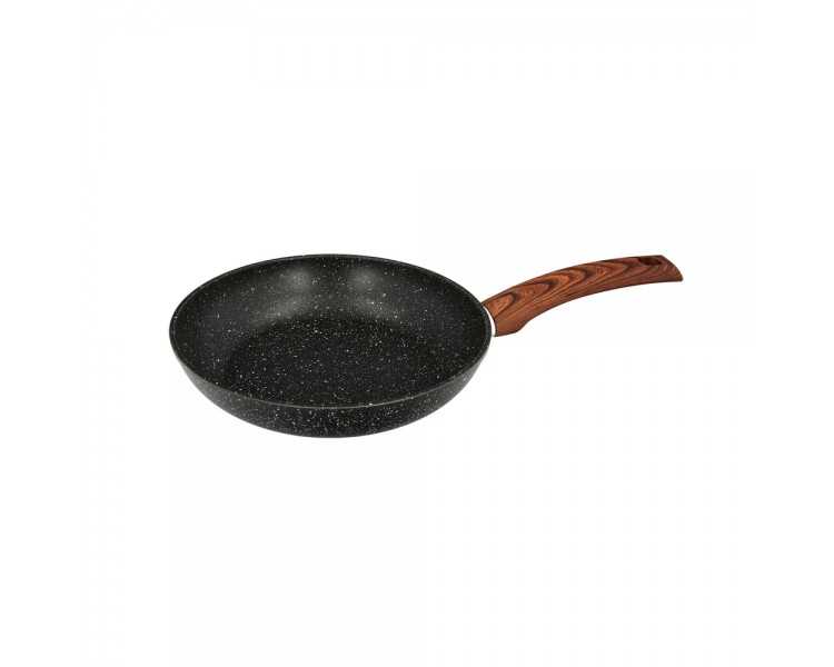 Sarten Aluminio Forjado Antiadherente Ø 24 x 5 cm. Mango Engomado / 5 capas / Acabado Piedra / Apta Para Todo Tipo de Cocinas