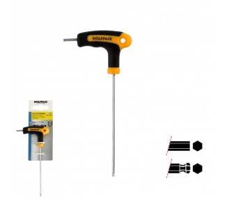 Llave Allen Con Bola Mango Bimaterial "Soft Touch" Forma T 2,5 mm. Acero Cromo Vanadio, Destornillador allen, llave hexagonal