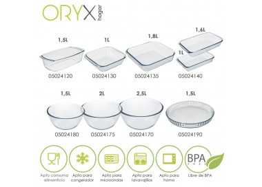 Molde Rizado Horno Cristal Borosilicato Ø 28 cm. Ideal Postres, Cocina, Resposteria, Tartas, Quiche, Libre BPA
