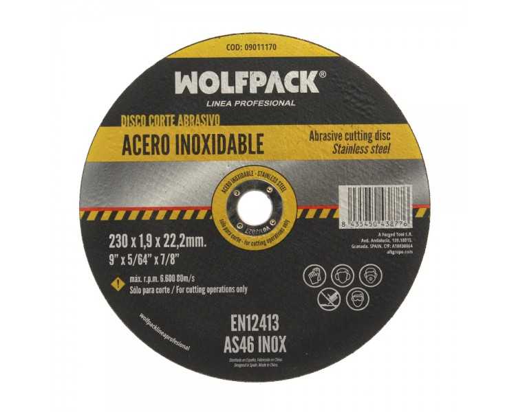 Disco Corte Abrasivo Acero Inoxidable Ø 230x Ø 22,2 mm Espesor 1,9 mm Disco Radial / Amoladora Universal Con Todas Las Amoladora