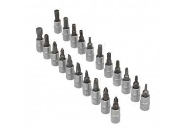 Juego Llaves De Vaso y Puntas 1/4" 46 Pzs. Con Apadtador. Cromo Vanadio, Kit Llave Combinada, Kit Carraca,