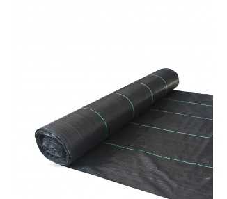Malla Antihierbas (Rollo 1,55x100 Metros) Malla Anti Maleza, Malla Geotextil Jardin, Tela Anti Hierbas Jardin
