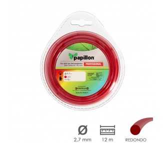 Hilo Nylon Desbrozadoras Redondo Profesional Ø 2,7 mm. Rollo 12 metros. Hilo Nylon Corte Desbrozadores Hierba, Jardin, Maleza