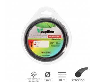 Hilo Nylon y Aluminio Desbrozadoras Redondo Professional Ø 3,0 mm. Rollo 10 metros. Hilo Nylon Corte Hierba, Jardin, Maleza