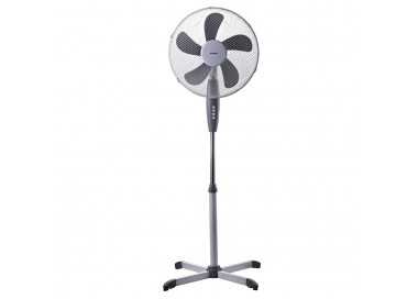 Ventilador Pie Ø 40 x 135 cm. 45 W. Oscilación Automatica, Altura Regulable, Cabezal Inclinable, Base Estable 60x60 cm.