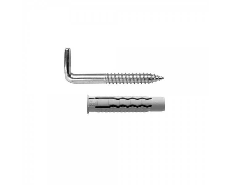 Kit Sanitario Alcayata Con Taco Ø 10 x 50 mm. Fijación Calentadores / Termos De Agua