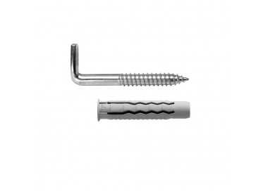 Kit Sanitario Alcayata Con Taco Ø 14 x 70 mm. Fijación Calentadores / Termos De Agua