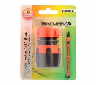 Conector Manguera Soft-Touch 1/2 Con Stop