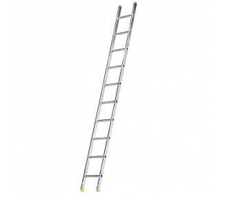 Escalera Aluminio 1 Tramo, 14 Peldaños. Antideslizante, Resistente.
