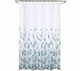 Cortina Ducha Tela Flores 180 x 200 cm. Cortina baño, Cortina Tela Impermeable Con Anillas