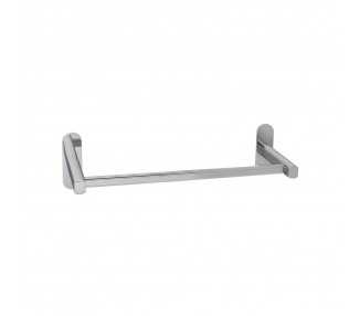 Toallero Barra 40 cm. Color Inox Con Efecto Espejo, Autoadhesivo Resistente, Porta Toallas, Toallero Adhesivo Pared/Mueble