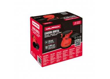 Lijadora Wolfpack Orbital 240 Watt. Lijadora Multifunción. Decapado, Lijado, Eliminar Oxido, Disco Ø 125 mm.