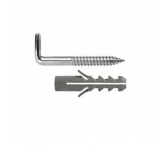 Kit Sanitario Alcayata Con Taco Expansión Ø 14 x 70 mm. Fijación Calentadores / Termos De Agua