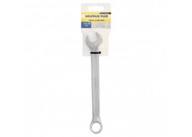 Llave Combinada Plus 19x19 Acero Cromo Vanadio DIN 3113. Llave Doble Boca, Llave Fija, Llave Estrella