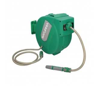 Enrollador Automatico Manguera Para Jardin. Recogedor Manguera Automatico, Porta Mangueras Jardin Manguera De 20 Metros