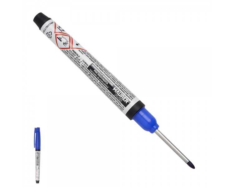 Rotulador Marcador Punta Larga Azul, Marcador Agujeros Profundos, Marcador Zonas Dificil Acceso, Trazador, Rotulador Obras,