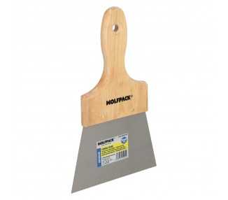 Espatula Techos Mango Madera Hoja Acero 90 x 140 mm. Espatula Yeso, Espatula Pintor, Espatula Masillas, Espatula Pladur, etc.