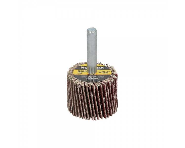 Abanico Lija Grano 40 Medida Ø 30 x 25 mm. Disco Abrasivo Laminas, Ruedas Mil Hojas, Ruedas Abrasivas,Lijado,Desbaste,Pulir