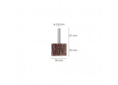 Abanico Lija Grano 40 Medida Ø 30 x 25 mm. Disco Abrasivo Laminas, Ruedas Mil Hojas, Ruedas Abrasivas,Lijado,Desbaste,Pulir