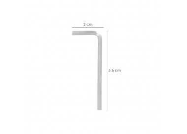Llave Allen Standar Acero Cromo Vanadio Profesional 2,5 mm. Llave Hexagonal, Llave Allen Taller Mecanica, Llave Allen Bricolaje