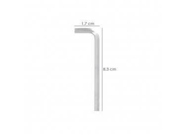 Llave Allen Larga Acero Cromo Vanadio Profesional 2,0 mm. Llave Hexagonal, Llave Allen Taller Mecanica, Llave Allen Bricolaje