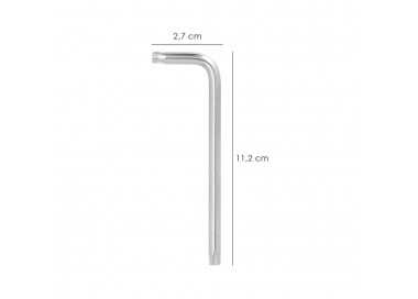 Llave Torx Inviolable Larga Acero Cromo Vanadio Profesional T30 mm. Llave Estrella, Llave Allen Estrella