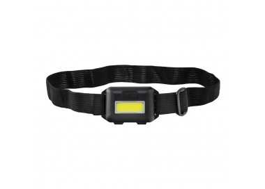 Linterna Led Frontal Cabeza Ajustable 120 Lumenes, 3 Modos, Cinta Ajustable, 3 Baterias AAA Incluidas