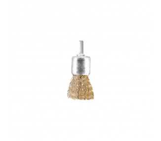 Cepillo Acero latonado Brocha 25 mm. 1/4"