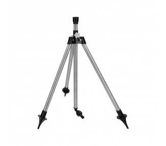 Tripode Para Aspersores Altura Regulable 55/90 cm. Tomas agua 1/2". Acero Cromado. Tripode Aspersores Jardineria