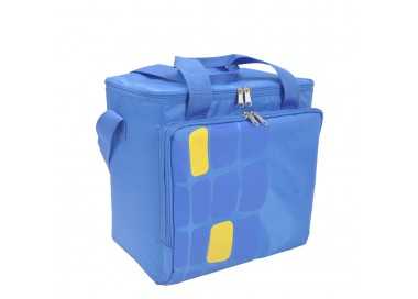 Bolsa Termica Porta Alimentos Nevera 15 Litros Forro Interior PEVA, Con Espuma Aislante, Color Azul