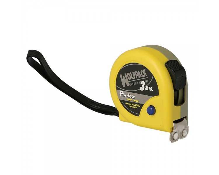 Flexometro Magnético Amarillo Con Freno  3 Metros / 16 mm.