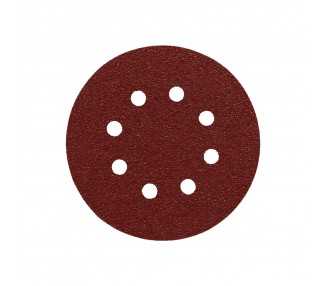 Lija Recambio Velcro Disco Ø 125 mm. con Agujeros Grano  80 (10 Piezas)