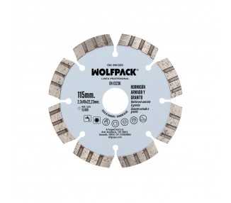 Disco Diamante Hormigon Armado / Granito Ø 115 mm. Segmento Diamantado 10 mm.