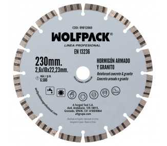Disco Diamante Hormigon Armado / Granito Ø 230 mm. Segmento Diamantado 10 mm.