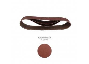 Lija Recambio Banda  75x457 mm. Grano  80 (3 Piezas)