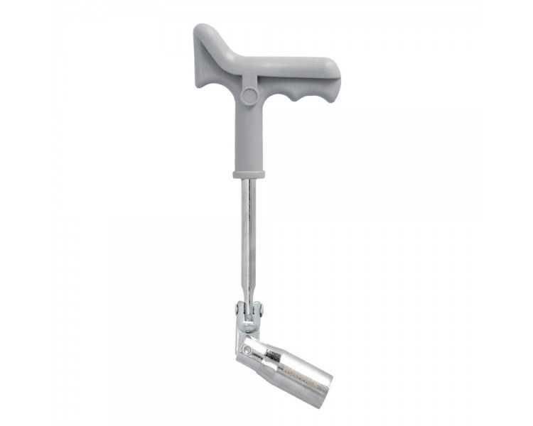 Llave Bujias Articulada 21 mm. Con Mango T