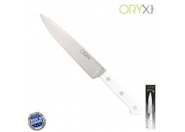 Cuchillo Husky Verduras 17 cm. Hoja Acero Inoxidable, Cuchillo Verduras, Cuchillo Cortar Verduras Mango Ergonomico Blanco